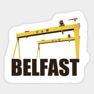 Harland and Wolff cranes Belfast Sticker